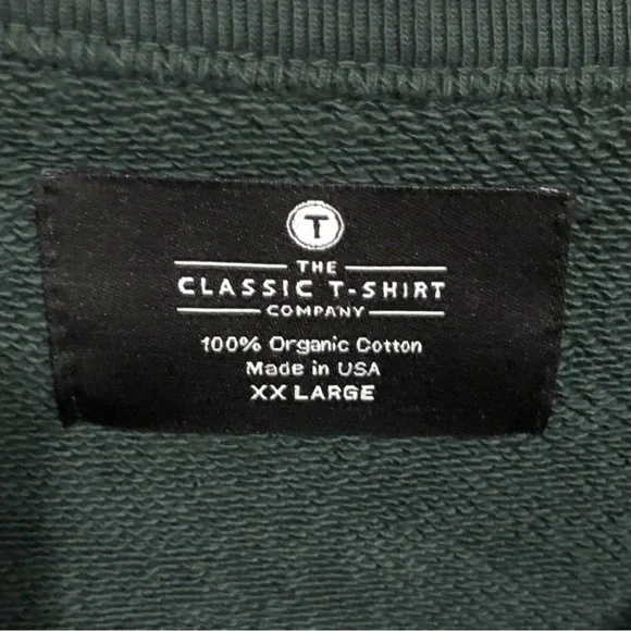 The Classic T-Shirt Company French Terry Short Sleeve Box Tee Sweatshirt XXL - Picture 10 of 11